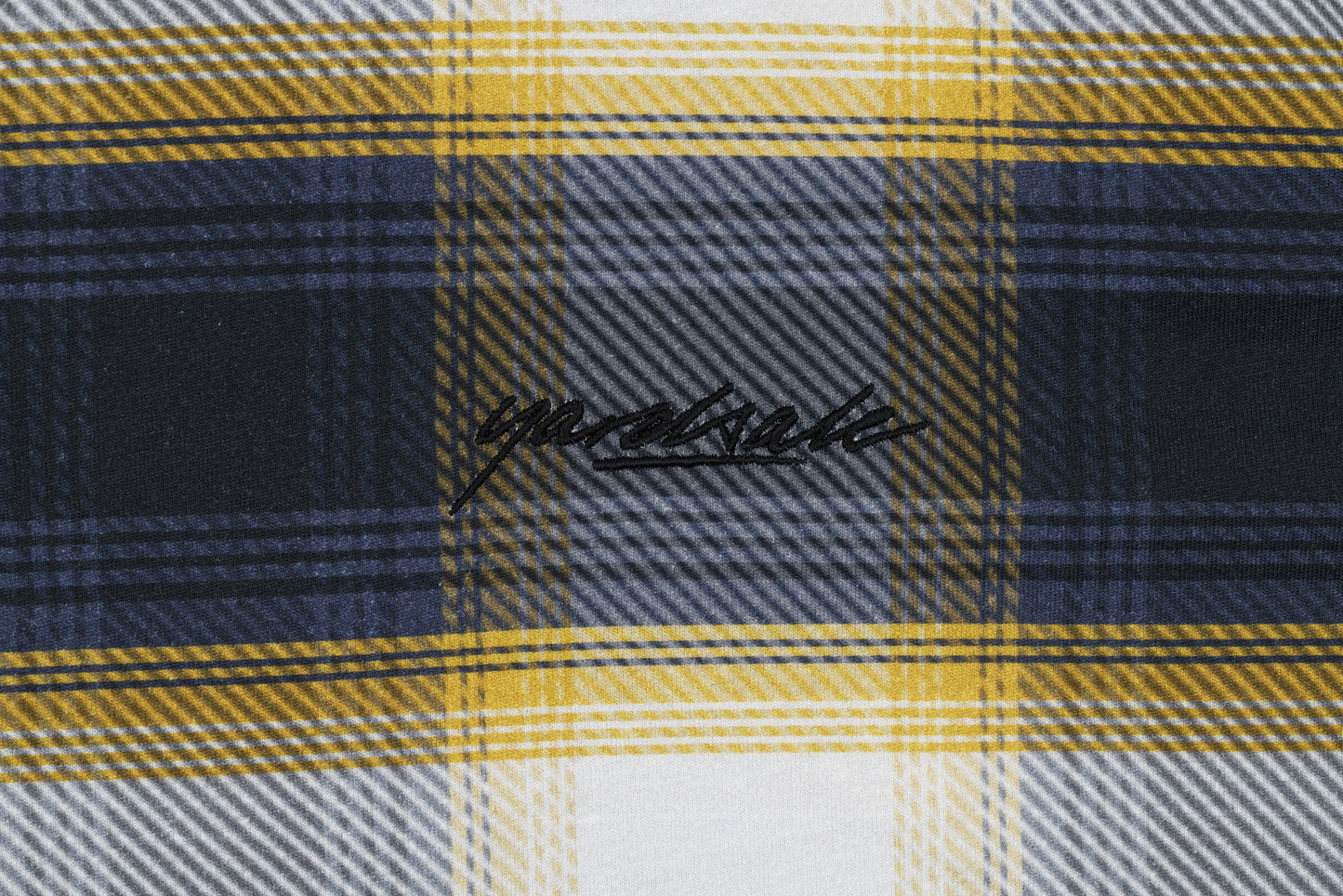Shadow Plaid T-Shirt (Black/Gold)