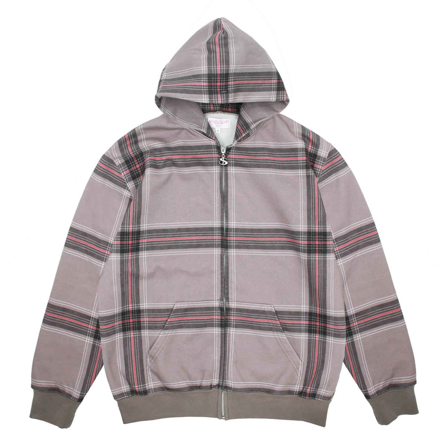 Crib Checked Hood (Grey)