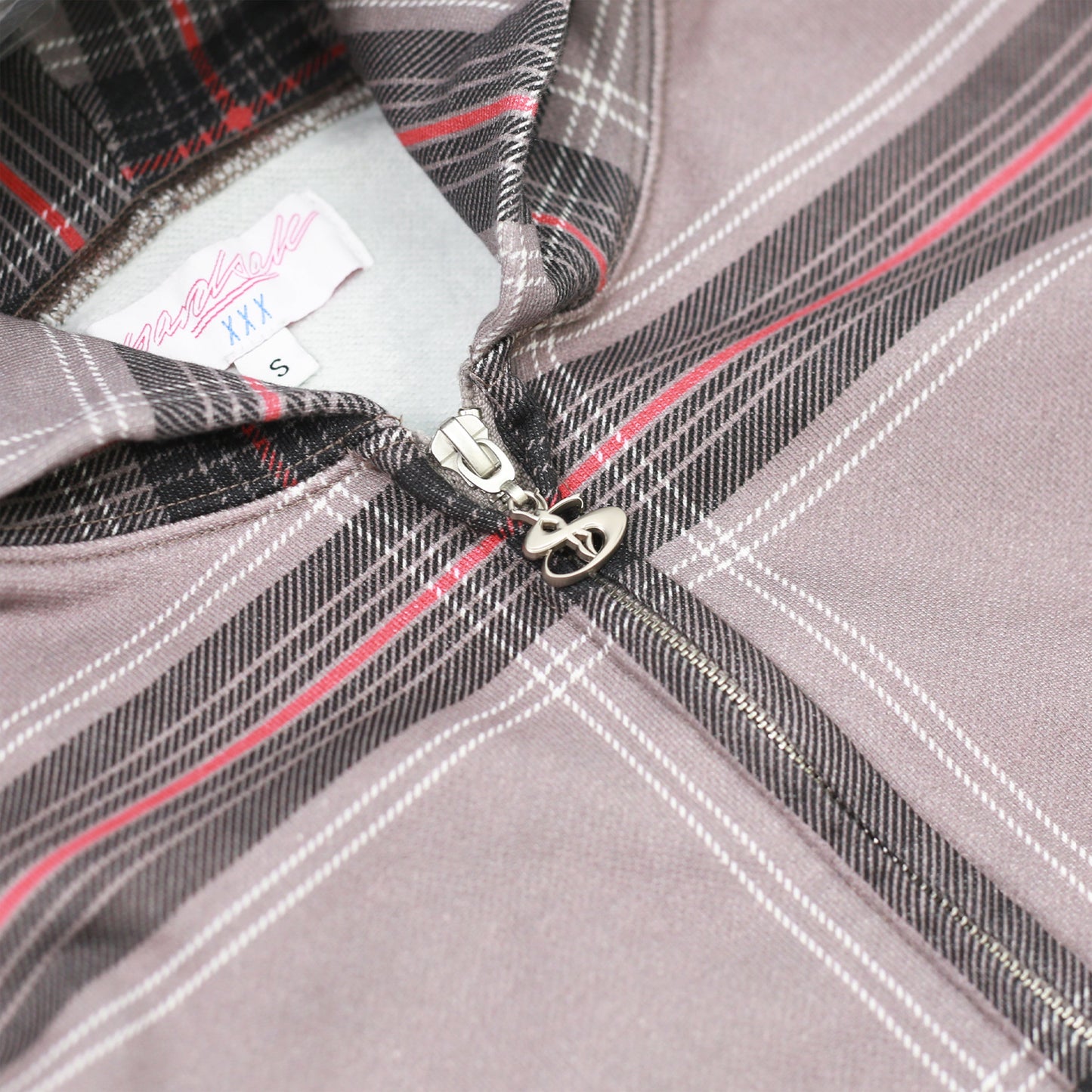 Crib Checked Hood (Grey)