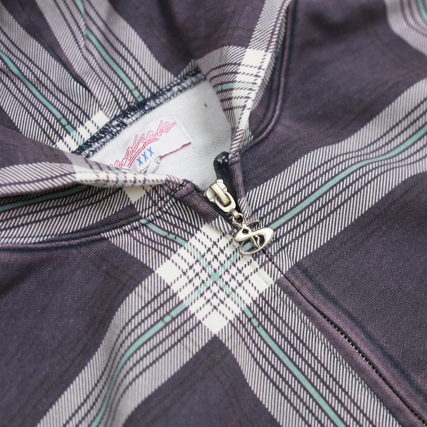 Crib Checked Hood (Blue)