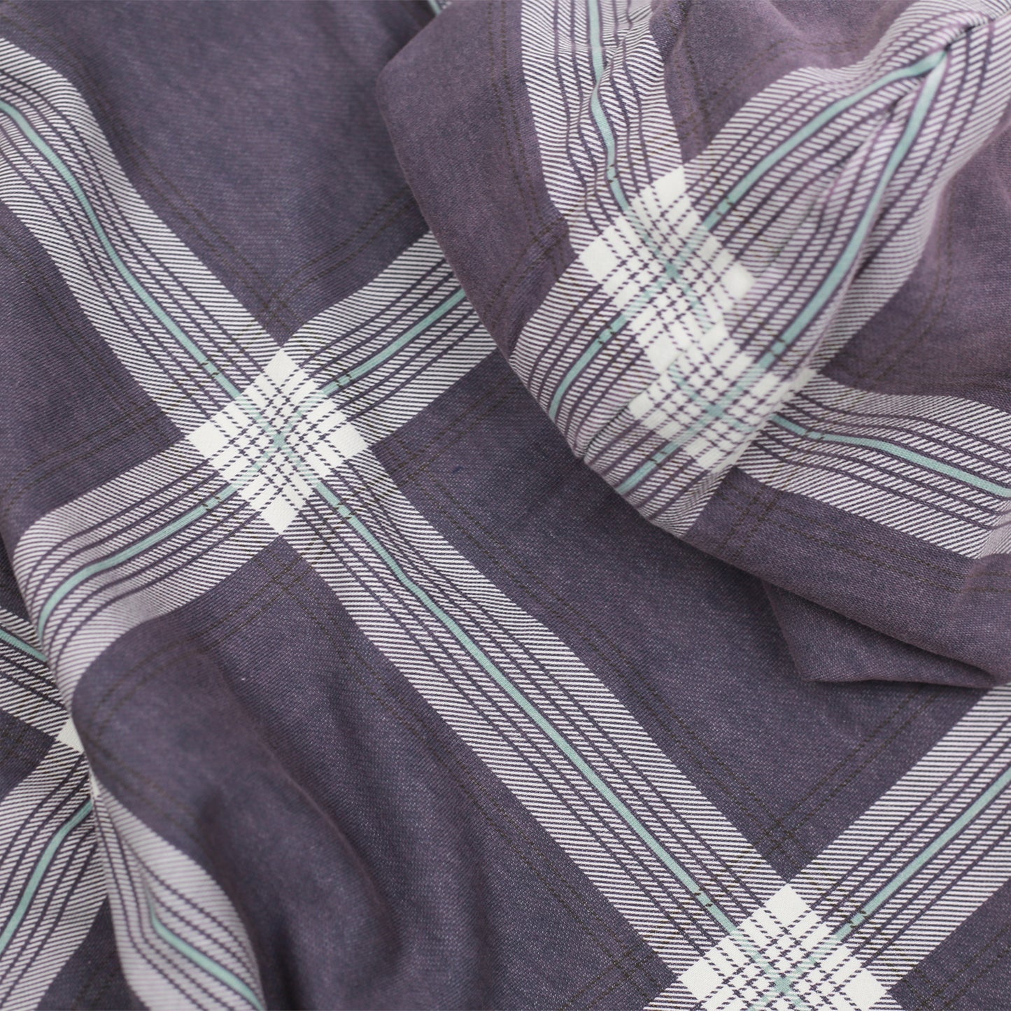 Crib Checked Hood (Blue)