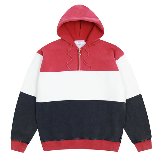 Phantasy Quarterzip Hood (Red/White/Navy)