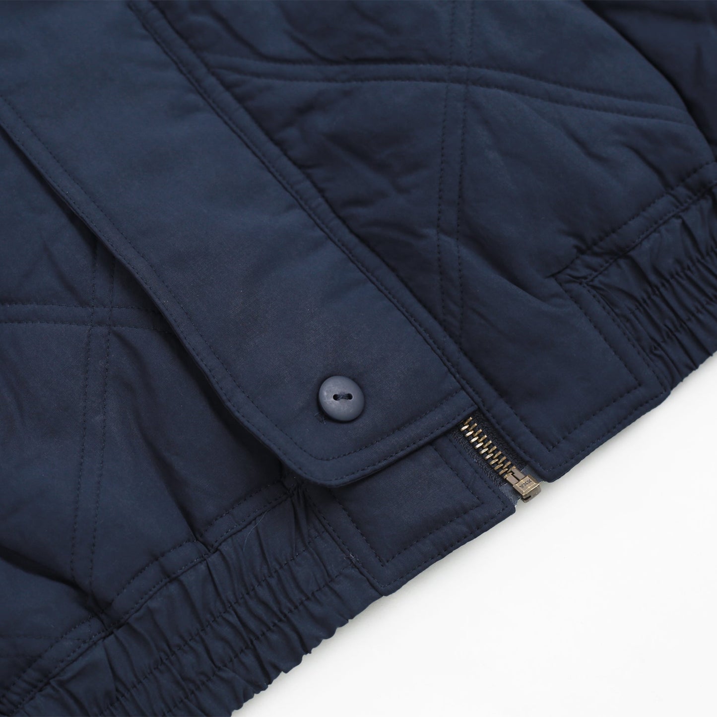 Diamond Quilted Jacket (Navy)