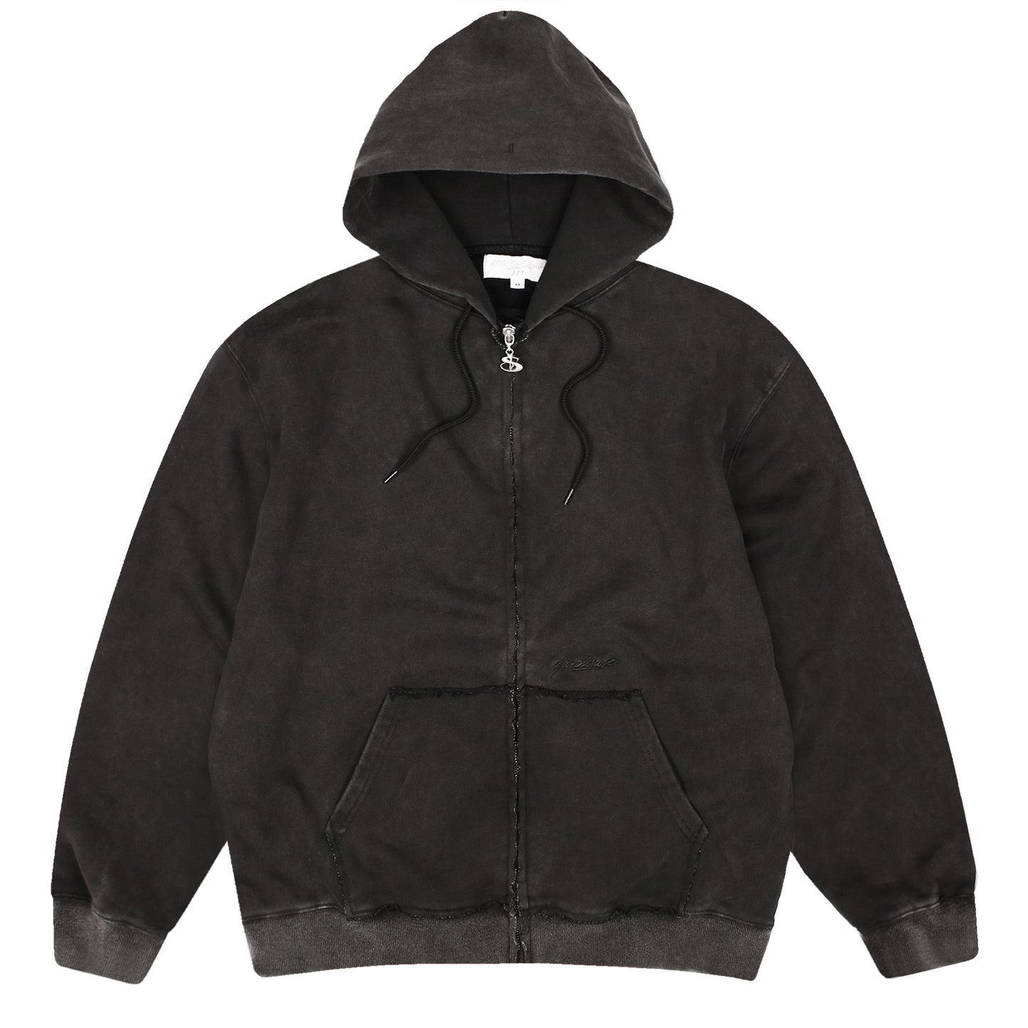 Raw Edge Hood (Black)