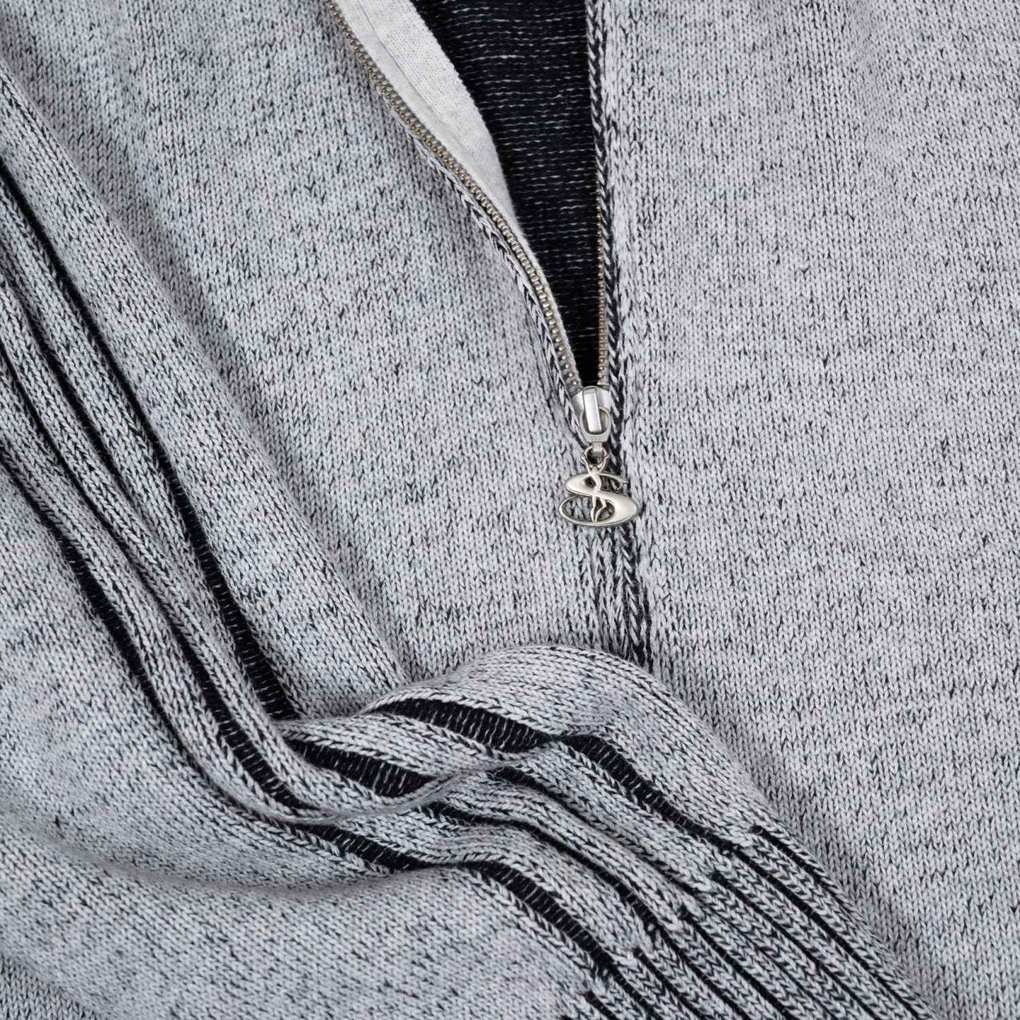 HEATHERED PHANTASY FULL-ZIP (STONE/BLACK)
