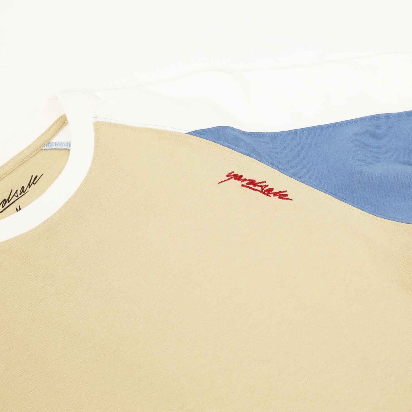 STARLITE T-SHIRT (BEIGE BLUE WHITE)