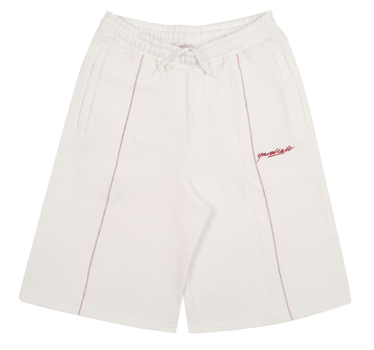 Tijuana Sweat Shorts (White/Red)