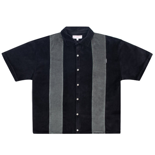 Velour Club Shirt (Black/Grey)